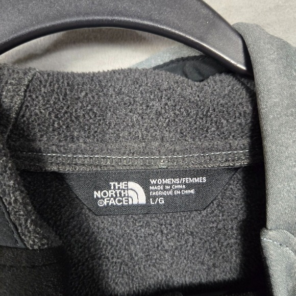 The North Face womens Large fleece Full Zip WindWall Softshell Gray *FLAW*‎ - Picture 6 of 11